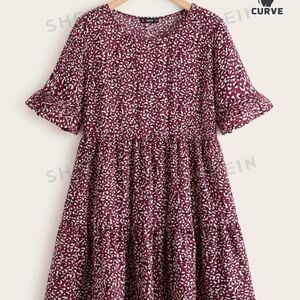 Flare midi dress